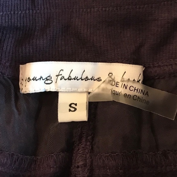 Young Fabulous & Broke Ombré Joggers Purple Pink Tie Dye Small - Picture 4 of 8